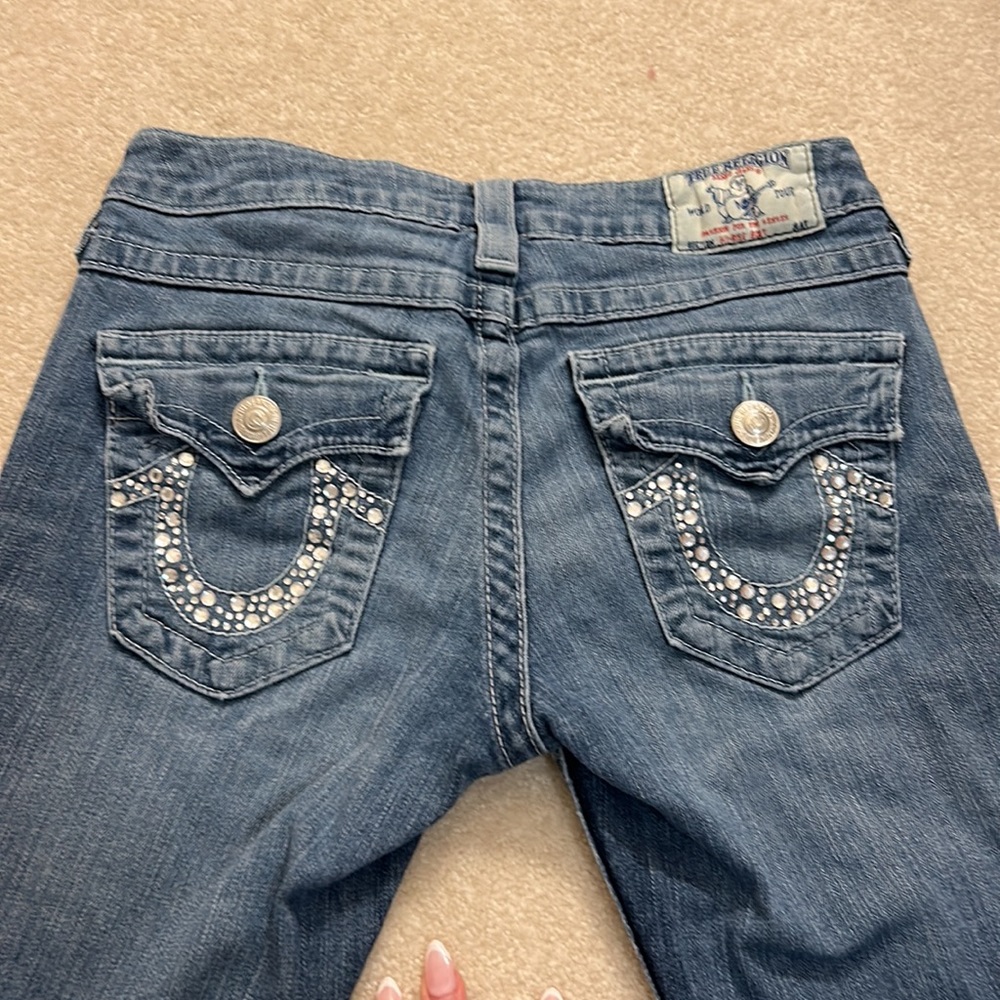 True religion low rise bootcut jeans
